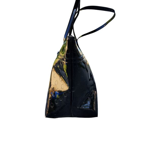 Kate Spade Sophie Camellia Street Tote Bag Patent Leather Polka Dot Bow - Picture 10 of 16